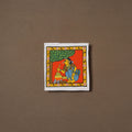 Handpainted Cheriyal Scroll Painting by Dhanalakota Sai Kiran (6 x 6 in) 36