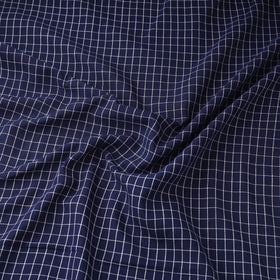 Blue - Phulia Jamdani Pure Handloom Cotton Fabric (Count 84/84) 46