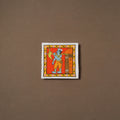 Handpainted Cheriyal Scroll Painting by Dhanalakota Sai Kiran (6 x 6 in) 38