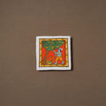 Handpainted Cheriyal Scroll Painting by Dhanalakota Sai Kiran (6 x 6 in) 39