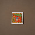 Handpainted Cheriyal Scroll Painting by Dhanalakota Sai Kiran (6 x 6 in) 41