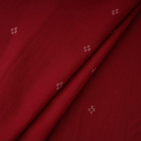Red - Phulia Jamdani Buti Pure Handloom Cotton Fabric (Count 84/84) 41