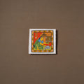 Handpainted Cheriyal Scroll Painting by Dhanalakota Sai Kiran (6 x 6 in) 44