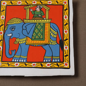 Handpainted Cheriyal Scroll Painting by Dhanalakota Sai Kiran (6 x 6 in) 45