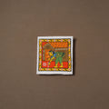 Handpainted Cheriyal Scroll Painting by Dhanalakota Sai Kiran (6 x 6 in) 46