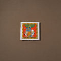Handpainted Cheriyal Scroll Painting by Dhanalakota Sai Kiran (6 x 6 in) 47