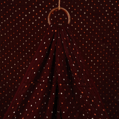 Kutch Bandhani Tie-Dye Modal Silk Fabric 05
