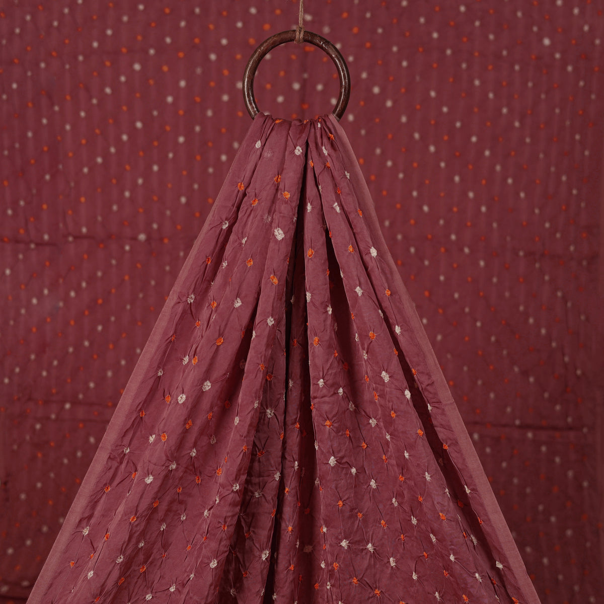 Kutch Bandhani Tie-Dye Modal Silk Fabric 06