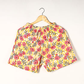  Sanganeri Block Printed Cotton Unisex Boxer/Shorts 