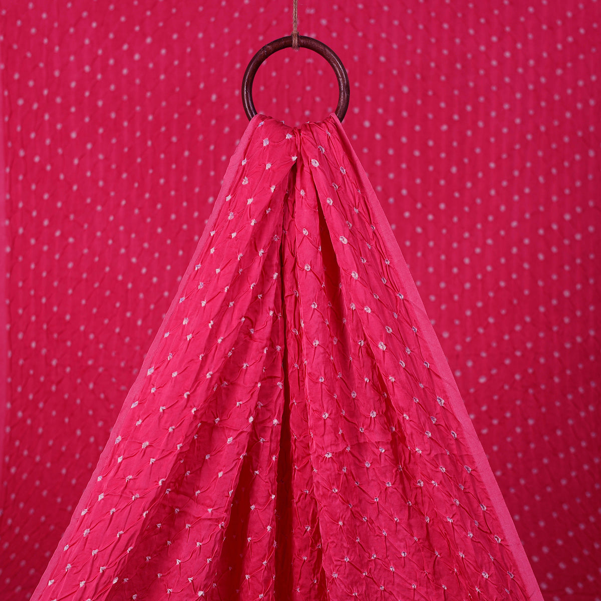 Kutch Bandhani Tie-Dye Modal Silk Fabric 07