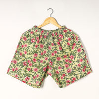 Sanganeri Block Printed Cotton Unisex Boxer/Shorts