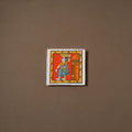 Handpainted Cheriyal Scroll Painting by Dhanalakota Sai Kiran (6 x 6 in) 49