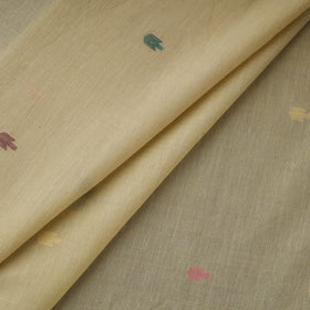 Beige - Phulia Jamdani Buti Pure Handloom Cotton Fabric (Count 92/60) 37