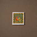 Handpainted Cheriyal Scroll Painting by Dhanalakota Sai Kiran (6 x 6 in) 53