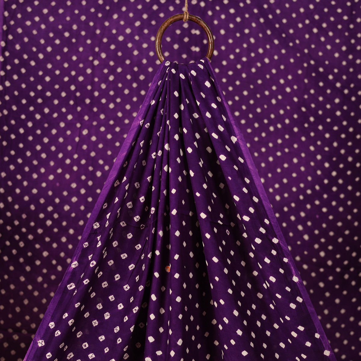 Kutch Bandhani Tie-Dye Modal Silk Fabric 11