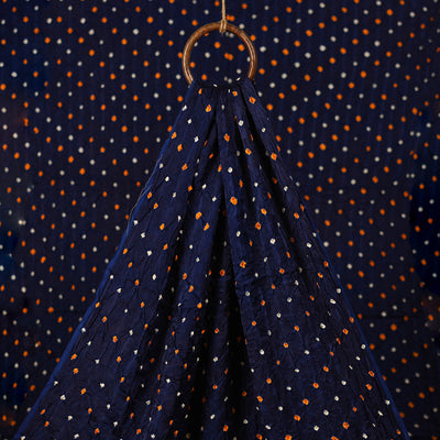 Kutch Bandhani Tie-Dye Modal Silk Fabric 12