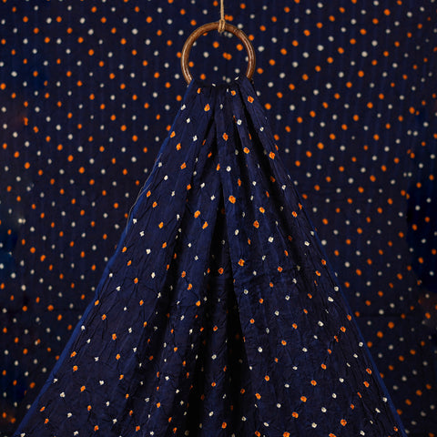 Kutch Bandhani Tie-Dye Modal Silk Fabric 12
