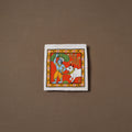 Handpainted Cheriyal Scroll Painting by Dhanalakota Sai Kiran (6 x 6 in) 54