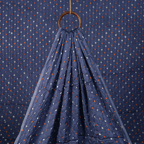 Kutch Bandhani Tie-Dye Modal Silk Fabric 13