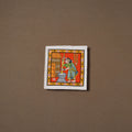 Handpainted Cheriyal Scroll Painting by Dhanalakota Sai Kiran (6 x 6 in) 55