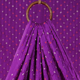 Kutch Bandhani Tie-Dye Modal Silk Fabric 14