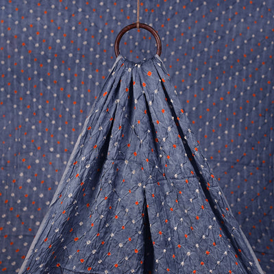 Kutch Bandhani Tie-Dye Modal Silk Fabric 15