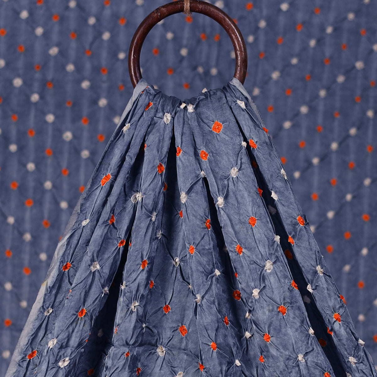Kutch Bandhani Tie-Dye Modal Silk Fabric 15