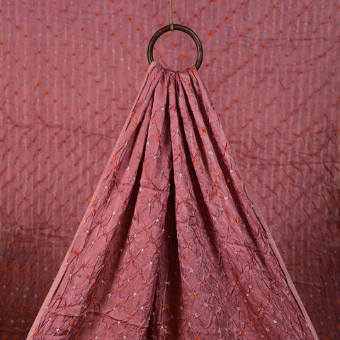 Kutch Bandhani Tie-Dye Modal Silk Fabric 17