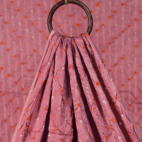 Kutch Bandhani Tie-Dye Modal Silk Fabric 17