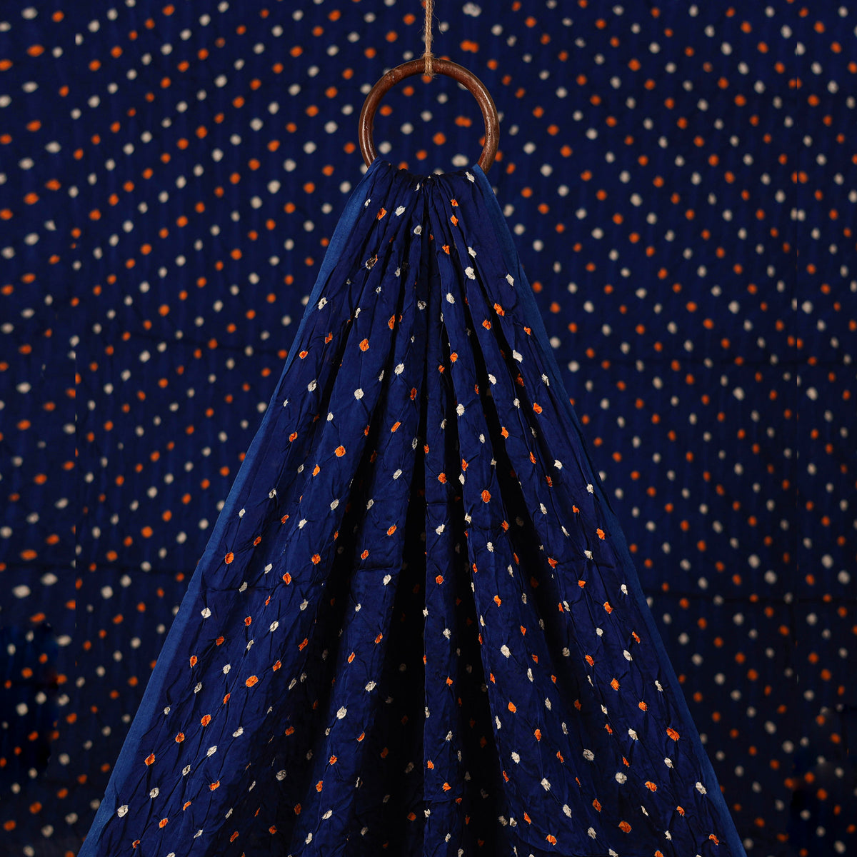 Kutch Bandhani Tie-Dye Modal Silk Fabric 18