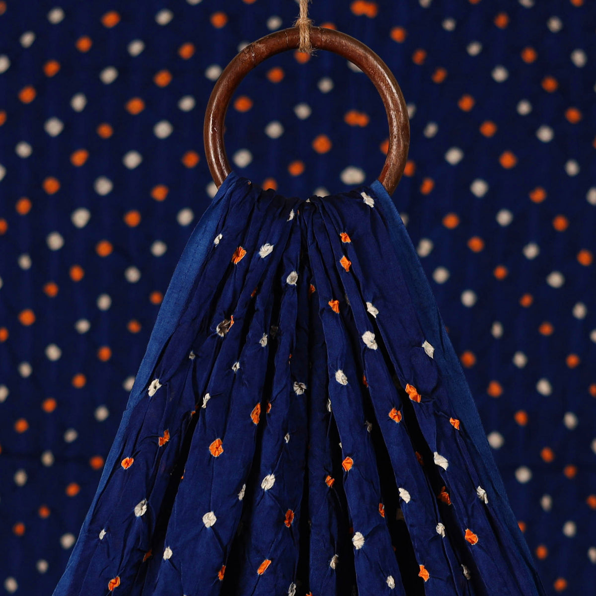 Kutch Bandhani Tie-Dye Modal Silk Fabric 18