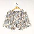  Sanganeri Block Printed Cotton Unisex Boxer/Shorts 