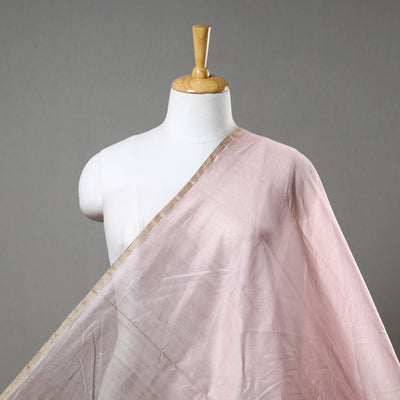 Pink - Traditional Handloom Chanderi Silk Cotton Fabric 05