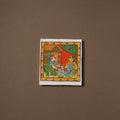 Handpainted Cheriyal Scroll Painting by Dhanalakota Sai Kiran (8 x 8 in) 63