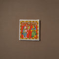 Handpainted Cheriyal Scroll Painting by Dhanalakota Sai Kiran (8 x 8 in) 65