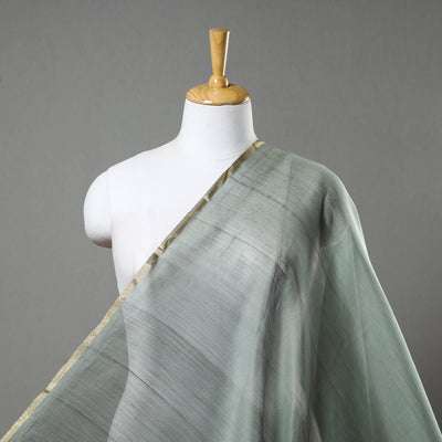 Grey - Traditional Handloom Chanderi Silk Cotton Fabric 08