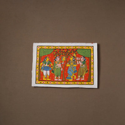Handpainted Cheriyal Scroll Painting by Dhanalakota Sai Kiran (10 x 15 in) 04