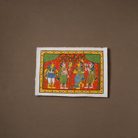 Handpainted Cheriyal Scroll Painting by Dhanalakota Sai Kiran (10 x 15 in) 04