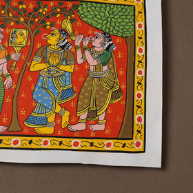 Handpainted Cheriyal Scroll Painting by Dhanalakota Sai Kiran (10 x 15 in) 04