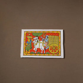 Handpainted Cheriyal Scroll Painting by Dhanalakota Sai Kiran (10 x 15 in) 05