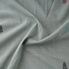 Green - Phulia Jamdani Buti Pure Handloom Cotton Fabric (Count 84/92) 19