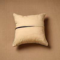 Beige - Block Print Cotton Sanganeri Cushion Cover (16 x 16 in) 87