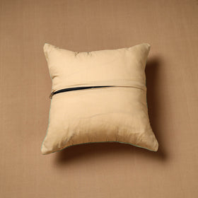 Buy Beige Block Print Cotton Sanganeri Cushion Cover