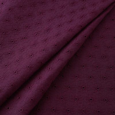 Floral Embroidered Cotton Hakoba Fabric 01