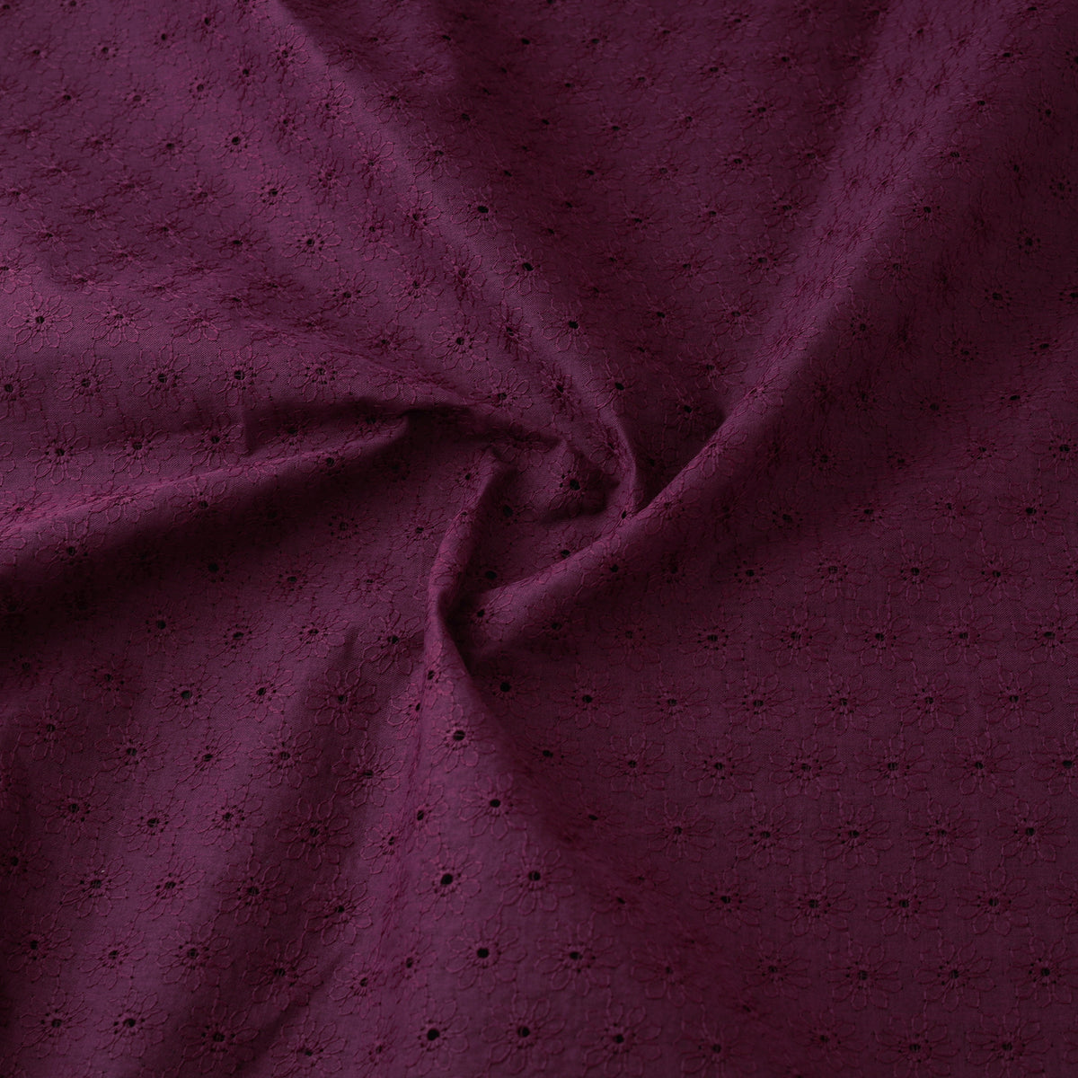 Floral Embroidered Cotton Hakoba Fabric 01