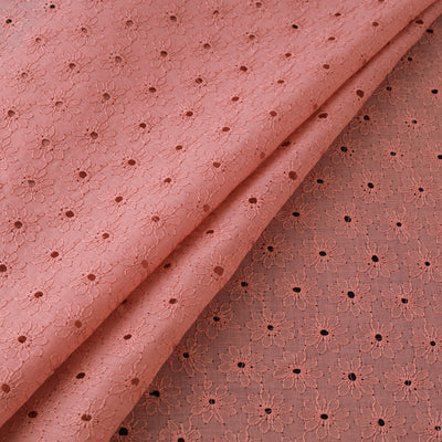 Floral Embroidered Cotton Hakoba Fabric 03