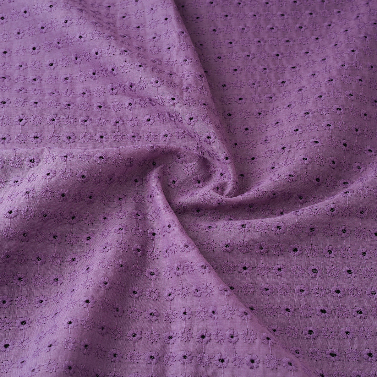 Floral Embroidered Cotton Hakoba Fabric 04