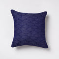 Blue Sambalpuri Ikat Cotton Cushion Cover
