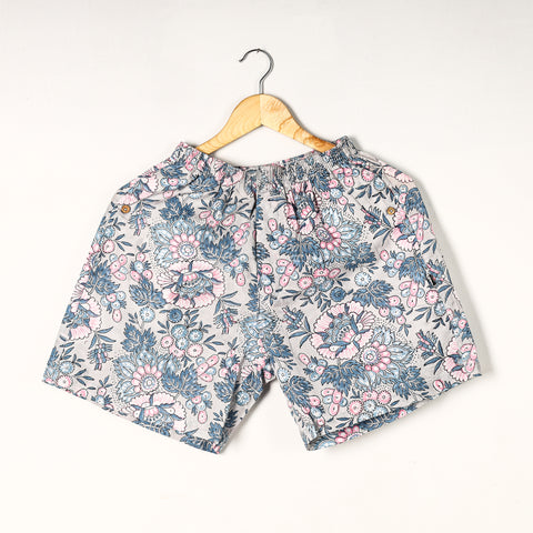  Sanganeri Block Printed Cotton Unisex Boxer/Shorts 