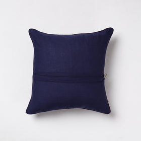 Blue Sambalpuri Ikat Cotton Cushion Cover